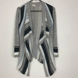Gorgeous Knit Open Striped Cardigan